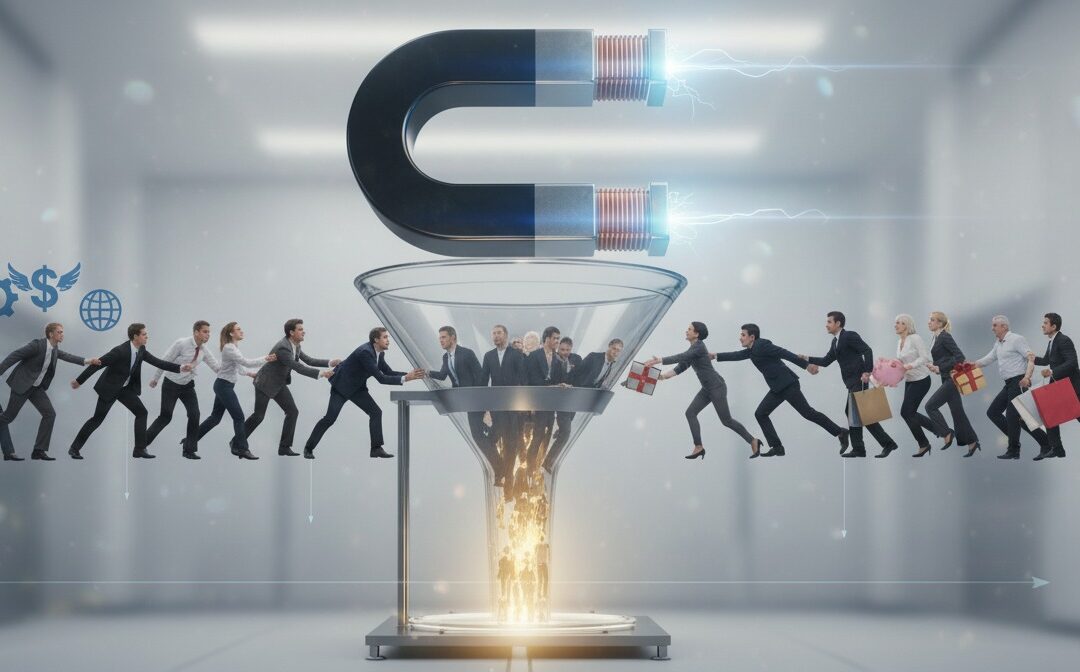 El imán y el embudo: ¿Por qué tu marca es la estrategia y el embudo es solo una táctica?